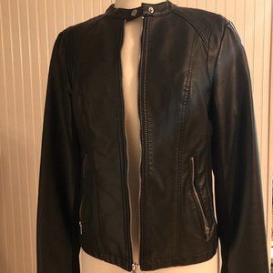 Express Black Faux Leather Jacket